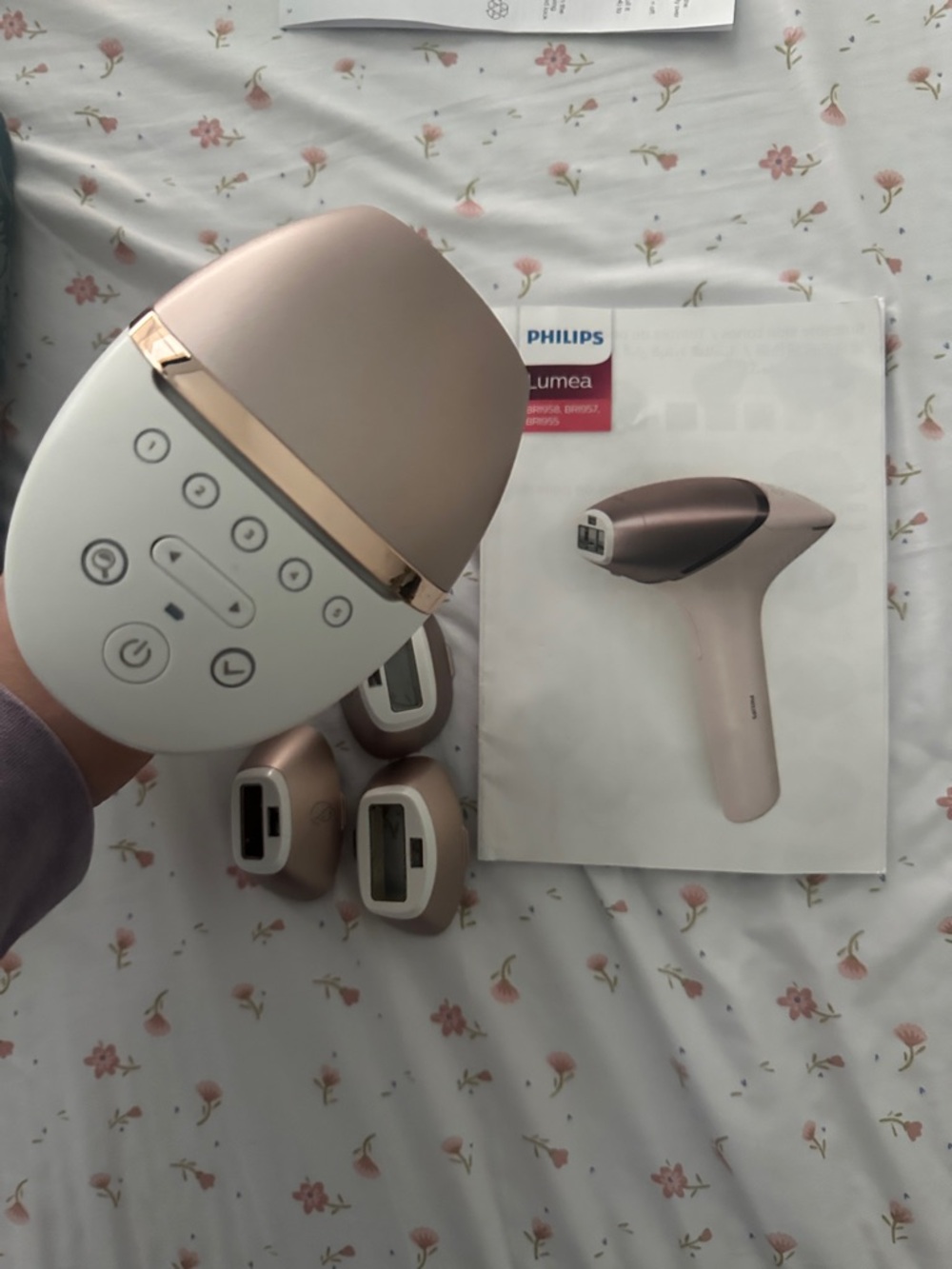 Philips IPL Hair Removal Attachments - White & Rose Gold